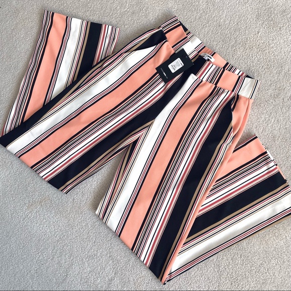 Fashion Nova More Stripes Flare Pants - Salmon - Picture 3 of 10